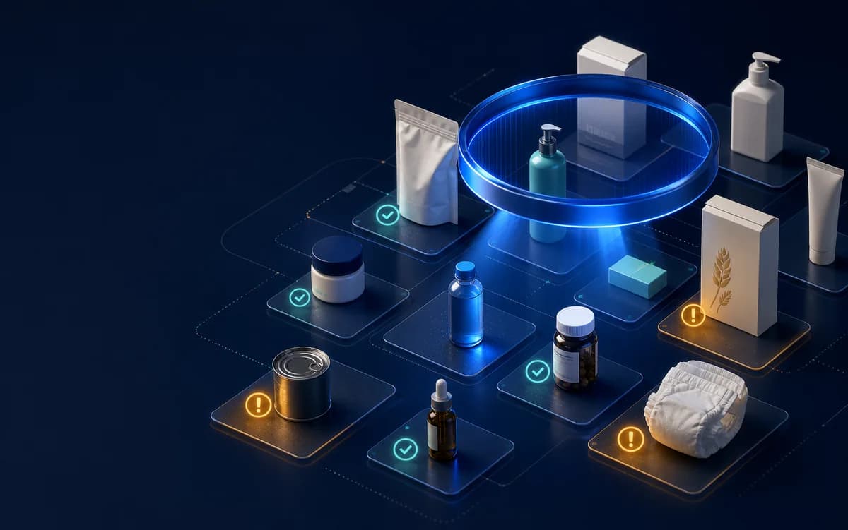 A visual catalog of marketplace products being inspected for quality signals
